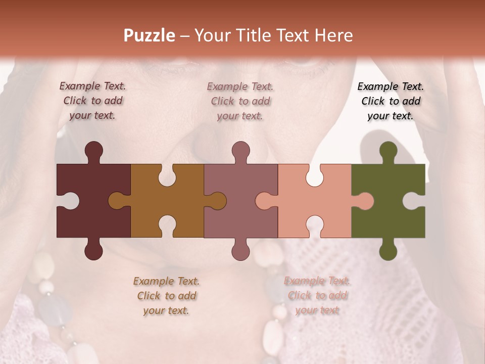 Caucasian Female Beautiful PowerPoint Template