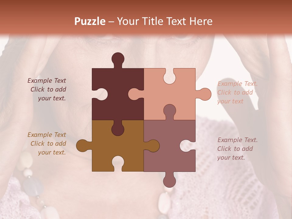 Caucasian Female Beautiful PowerPoint Template