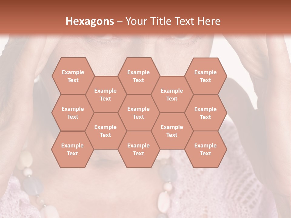 Caucasian Female Beautiful PowerPoint Template