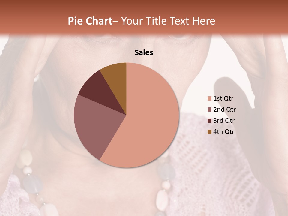 Caucasian Female Beautiful PowerPoint Template