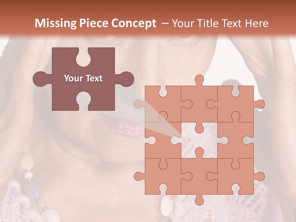 Caucasian Female Beautiful PowerPoint Template