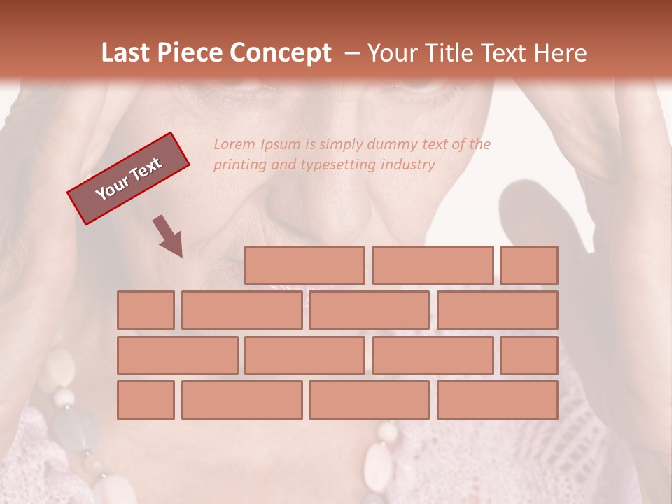 Caucasian Female Beautiful PowerPoint Template