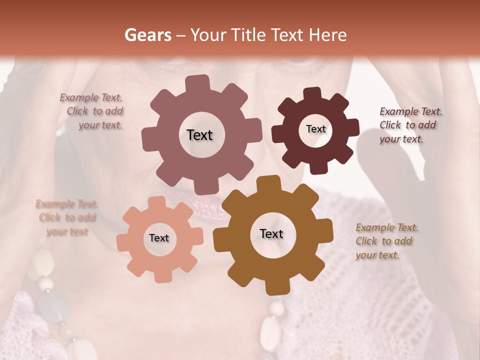 Caucasian Female Beautiful PowerPoint Template