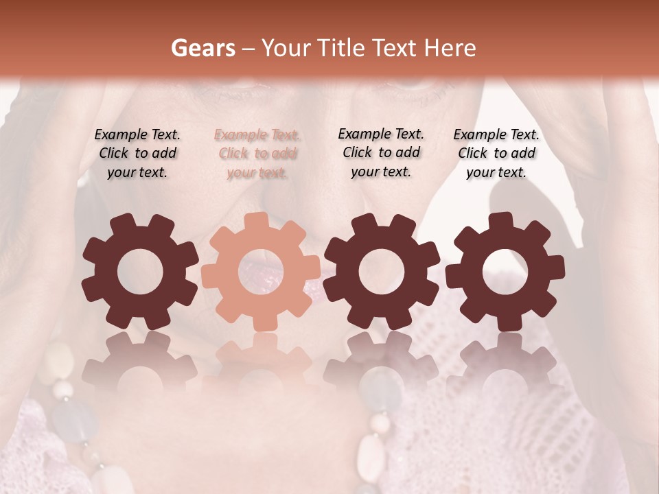 Caucasian Female Beautiful PowerPoint Template