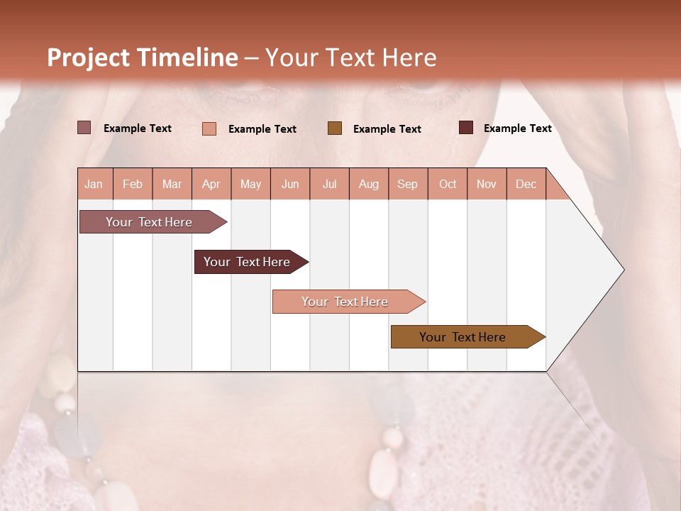 Caucasian Female Beautiful PowerPoint Template