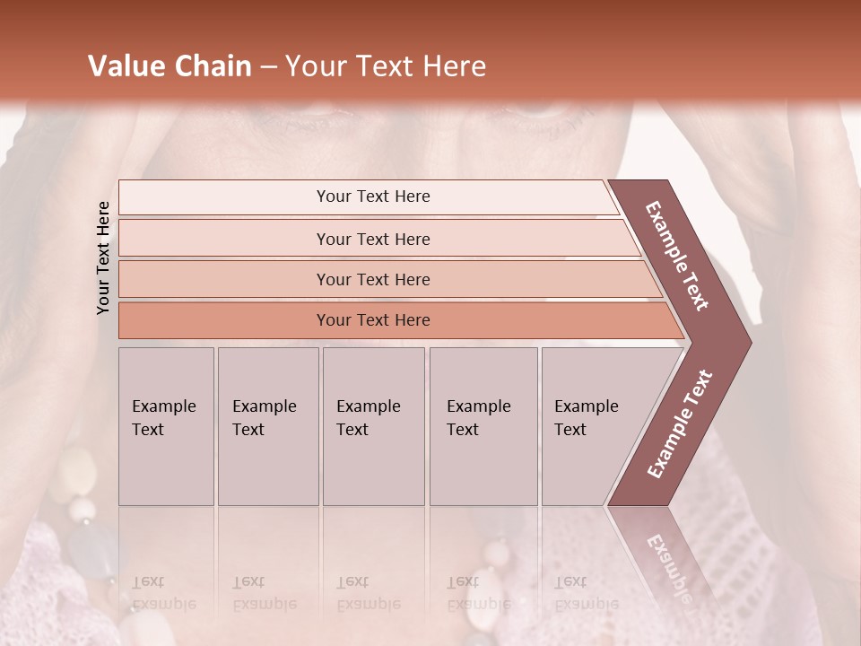 Caucasian Female Beautiful PowerPoint Template