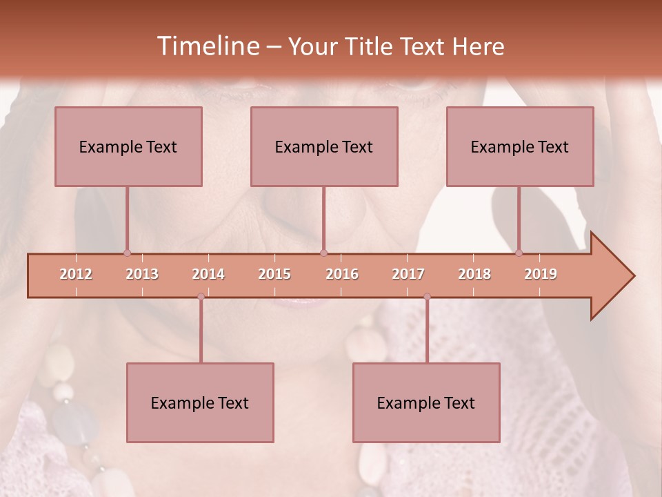 Caucasian Female Beautiful PowerPoint Template