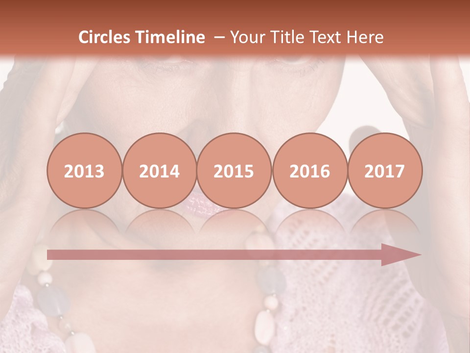 Caucasian Female Beautiful PowerPoint Template