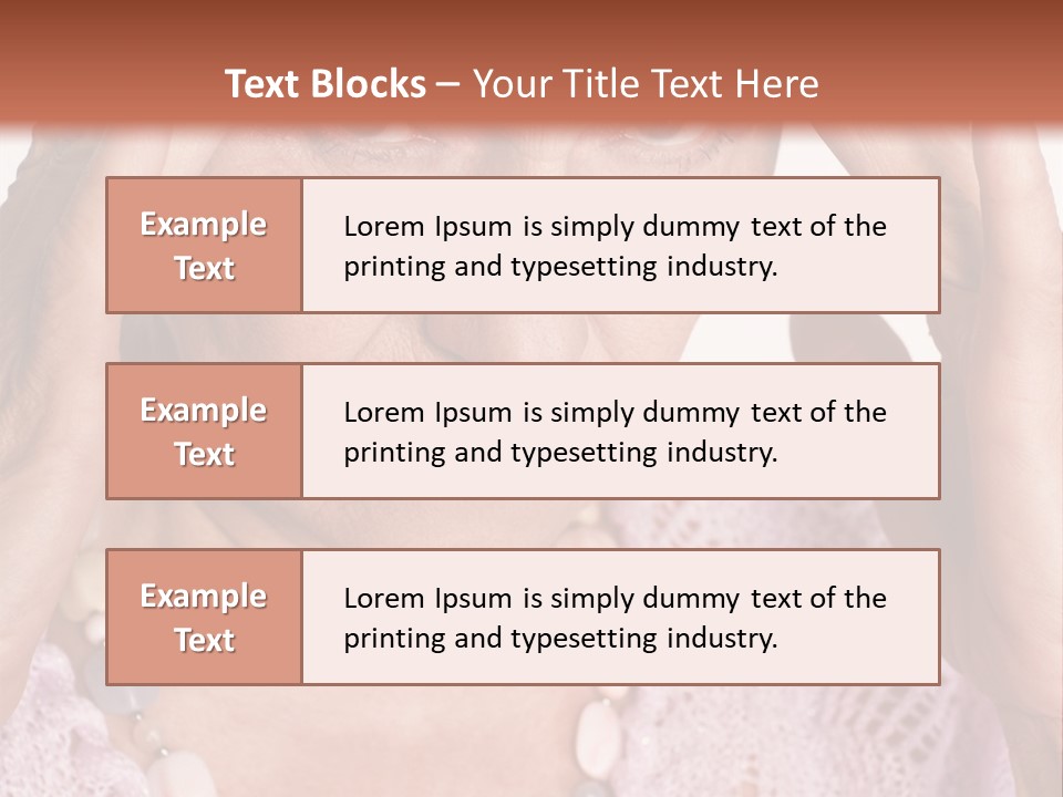 Caucasian Female Beautiful PowerPoint Template