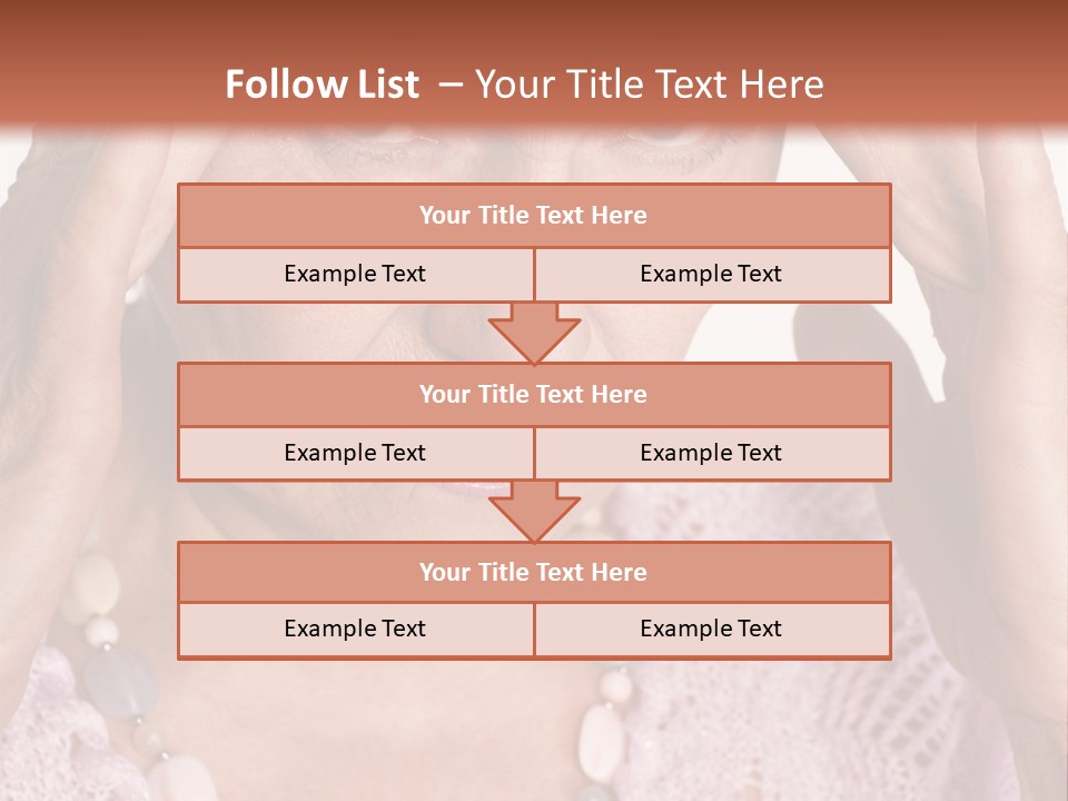 Caucasian Female Beautiful PowerPoint Template
