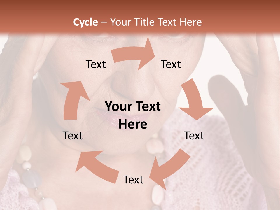 Caucasian Female Beautiful PowerPoint Template