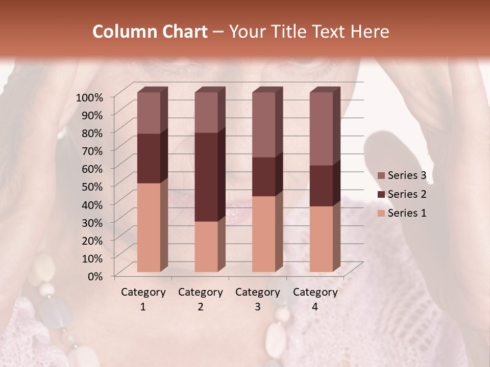 Caucasian Female Beautiful PowerPoint Template