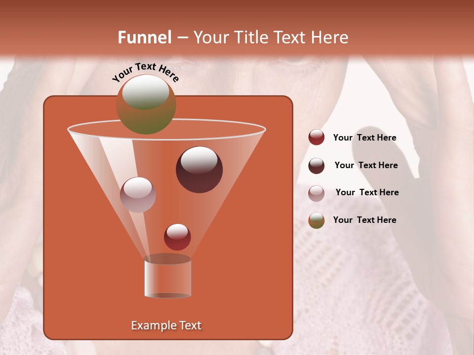 Caucasian Female Beautiful PowerPoint Template