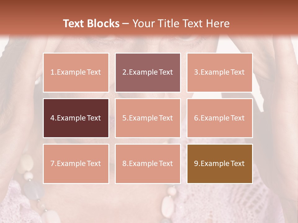 Caucasian Female Beautiful PowerPoint Template