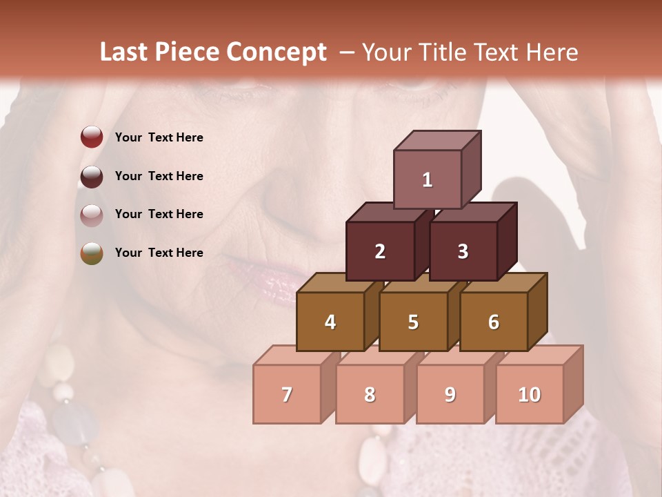 Caucasian Female Beautiful PowerPoint Template