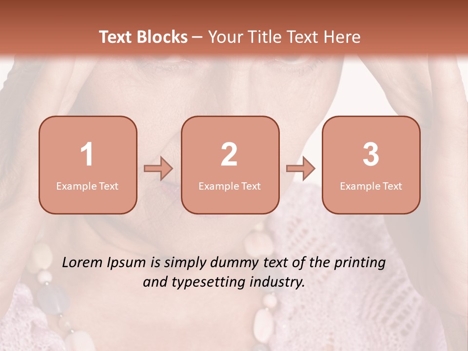 Caucasian Female Beautiful PowerPoint Template