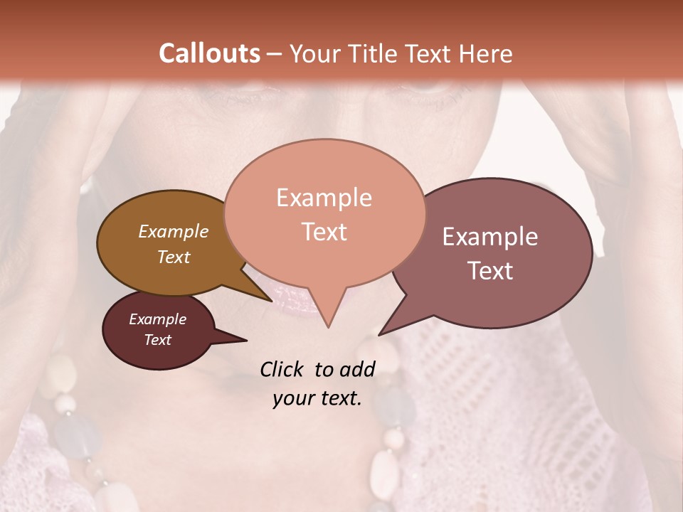 Caucasian Female Beautiful PowerPoint Template