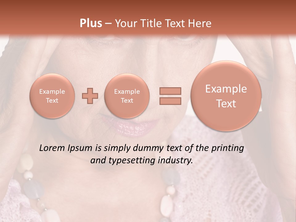 Caucasian Female Beautiful PowerPoint Template