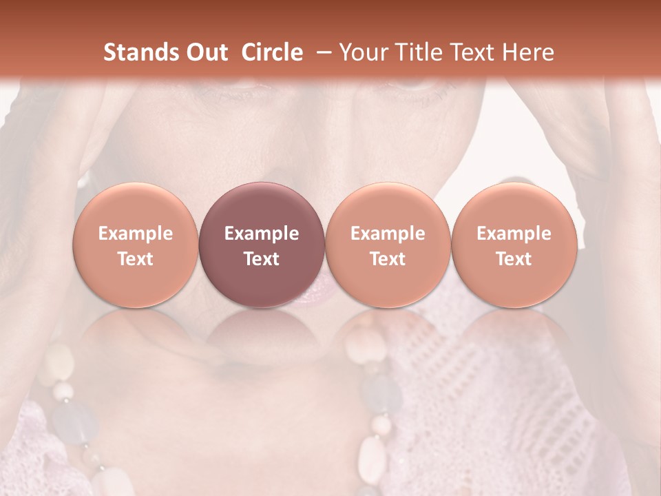 Caucasian Female Beautiful PowerPoint Template
