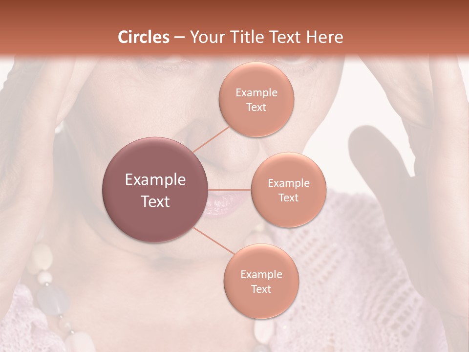 Caucasian Female Beautiful PowerPoint Template