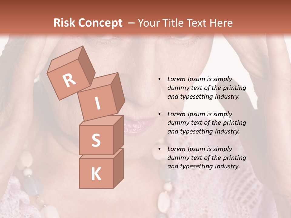 Caucasian Female Beautiful PowerPoint Template