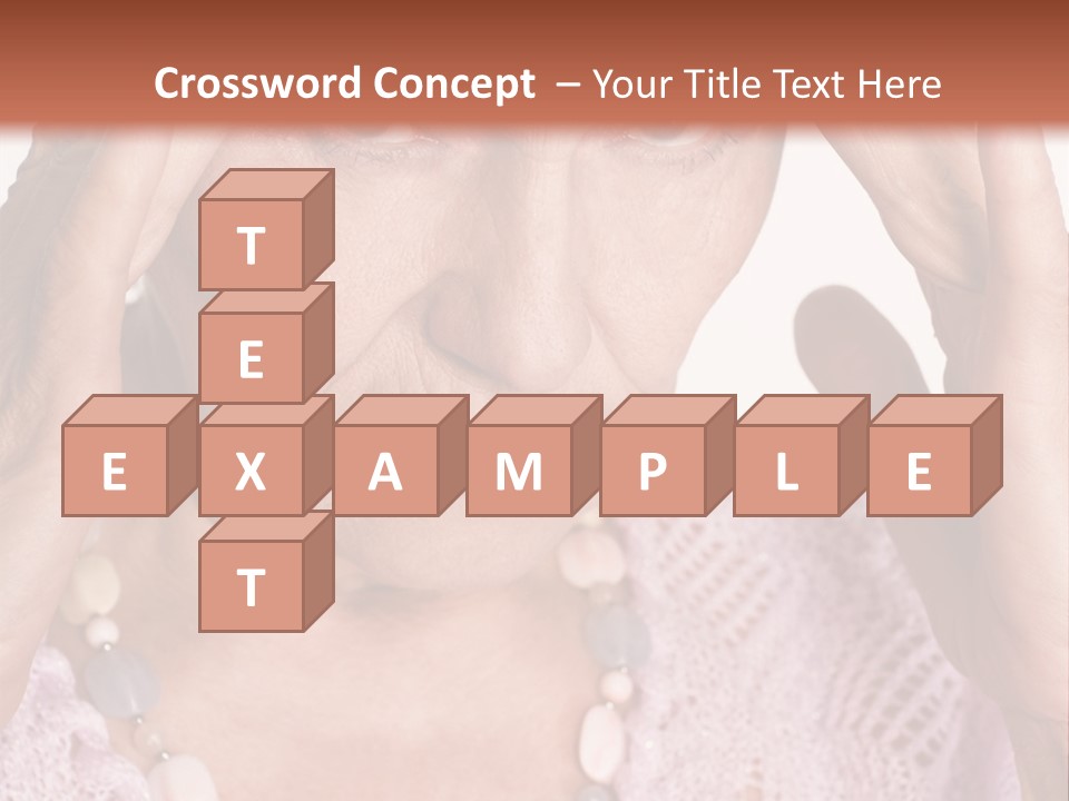 Caucasian Female Beautiful PowerPoint Template