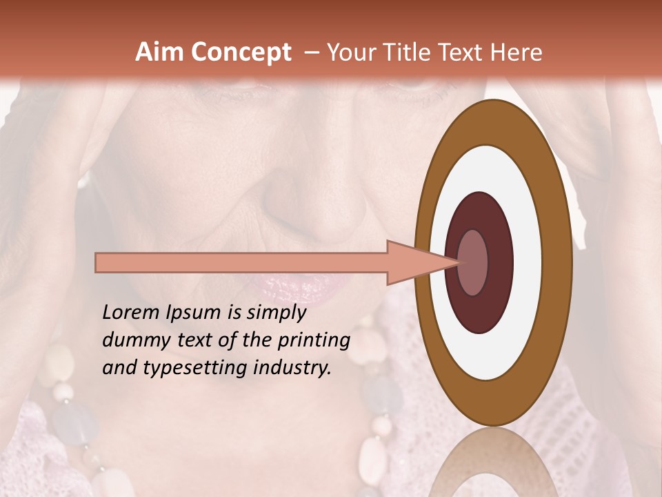 Caucasian Female Beautiful PowerPoint Template