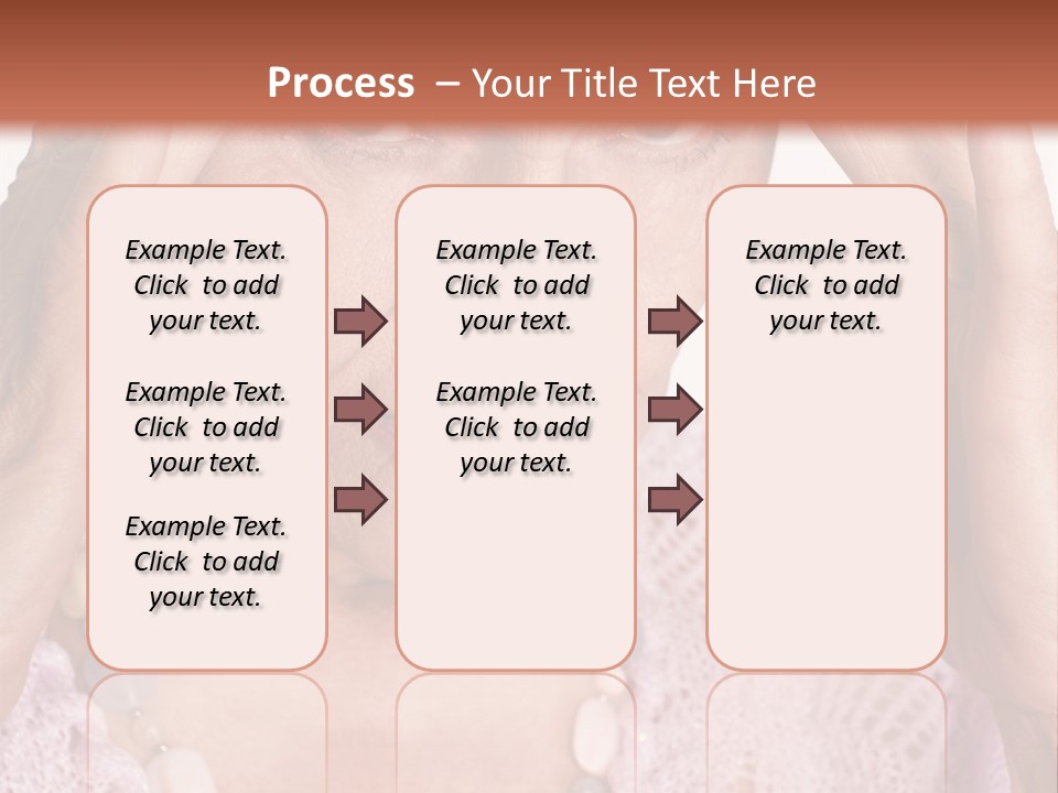 Caucasian Female Beautiful PowerPoint Template