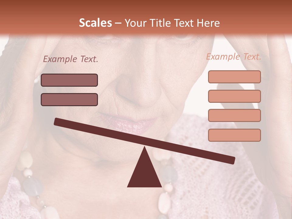 Caucasian Female Beautiful PowerPoint Template