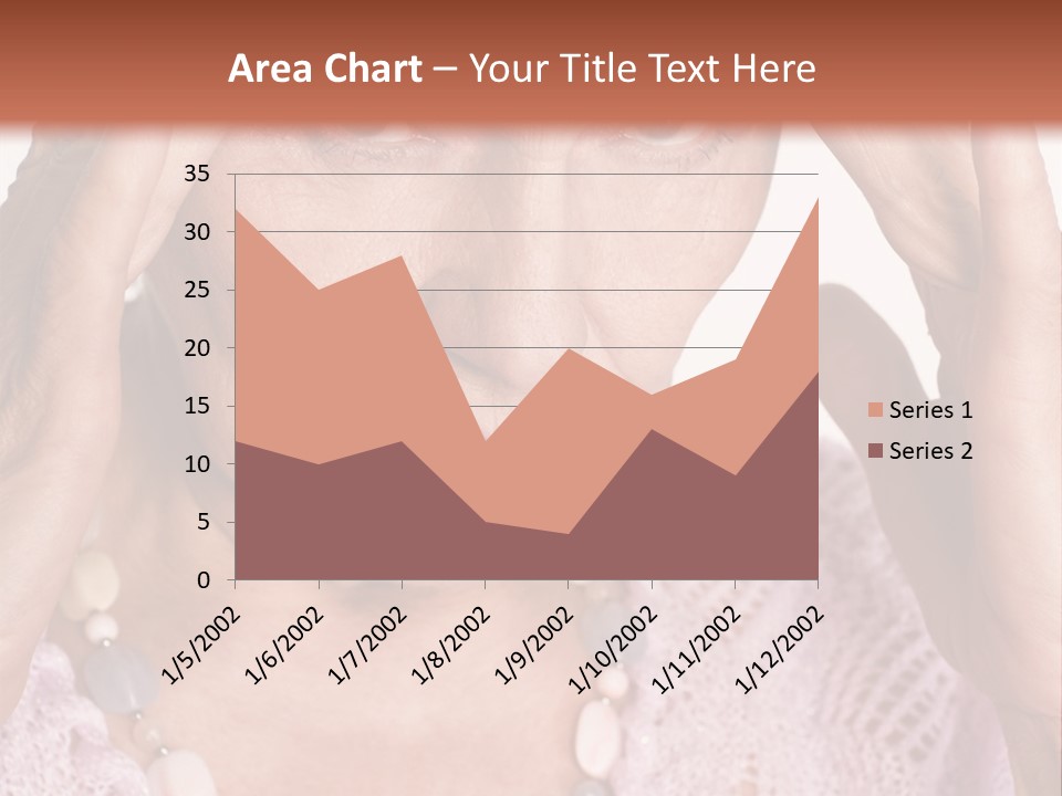 Caucasian Female Beautiful PowerPoint Template