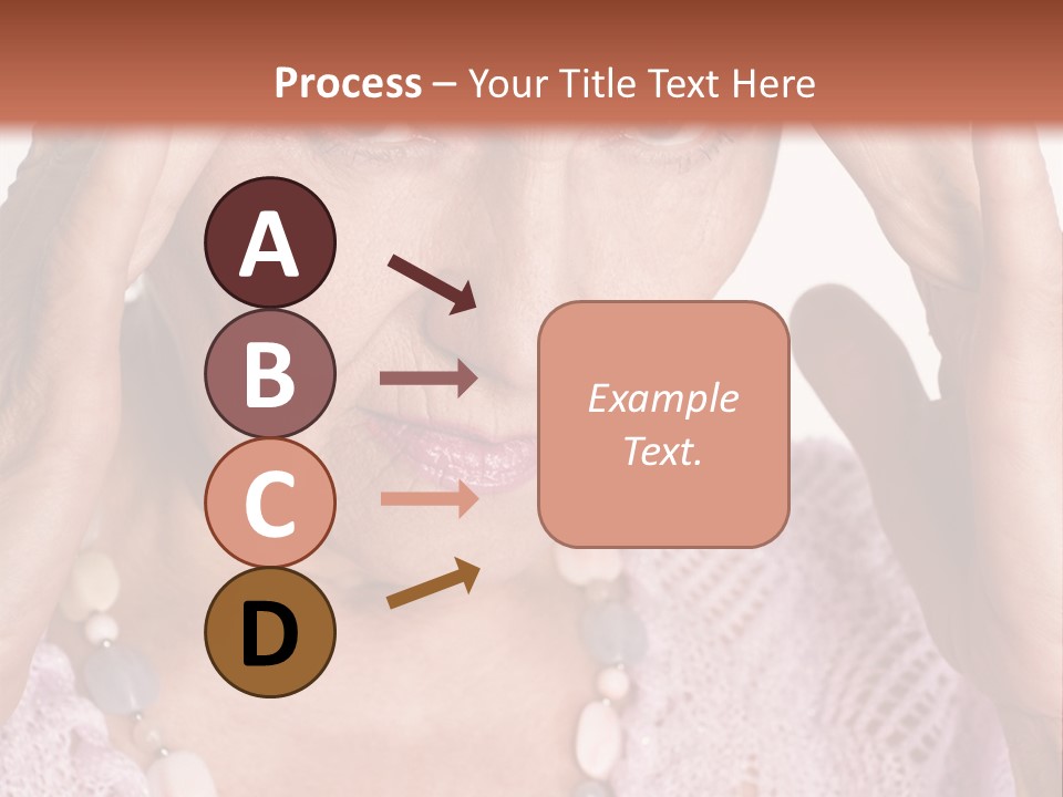 Caucasian Female Beautiful PowerPoint Template