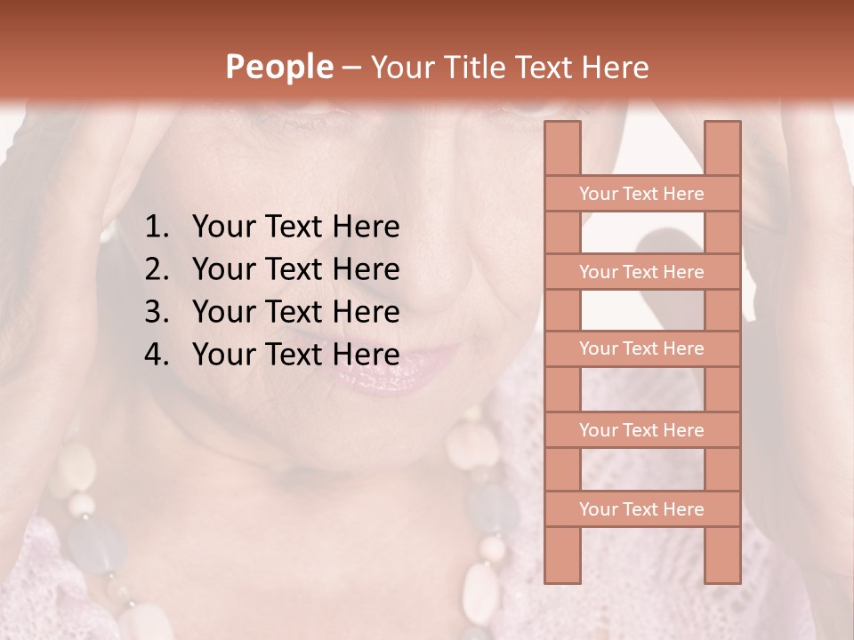 Caucasian Female Beautiful PowerPoint Template