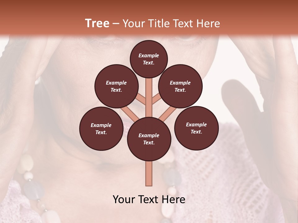 Caucasian Female Beautiful PowerPoint Template