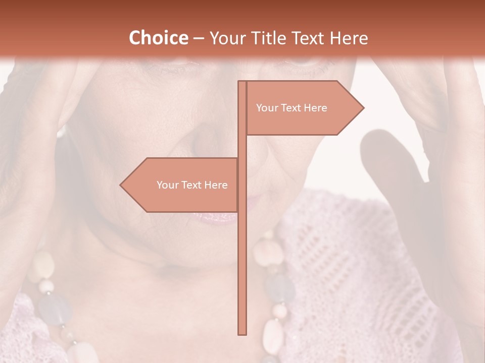 Caucasian Female Beautiful PowerPoint Template