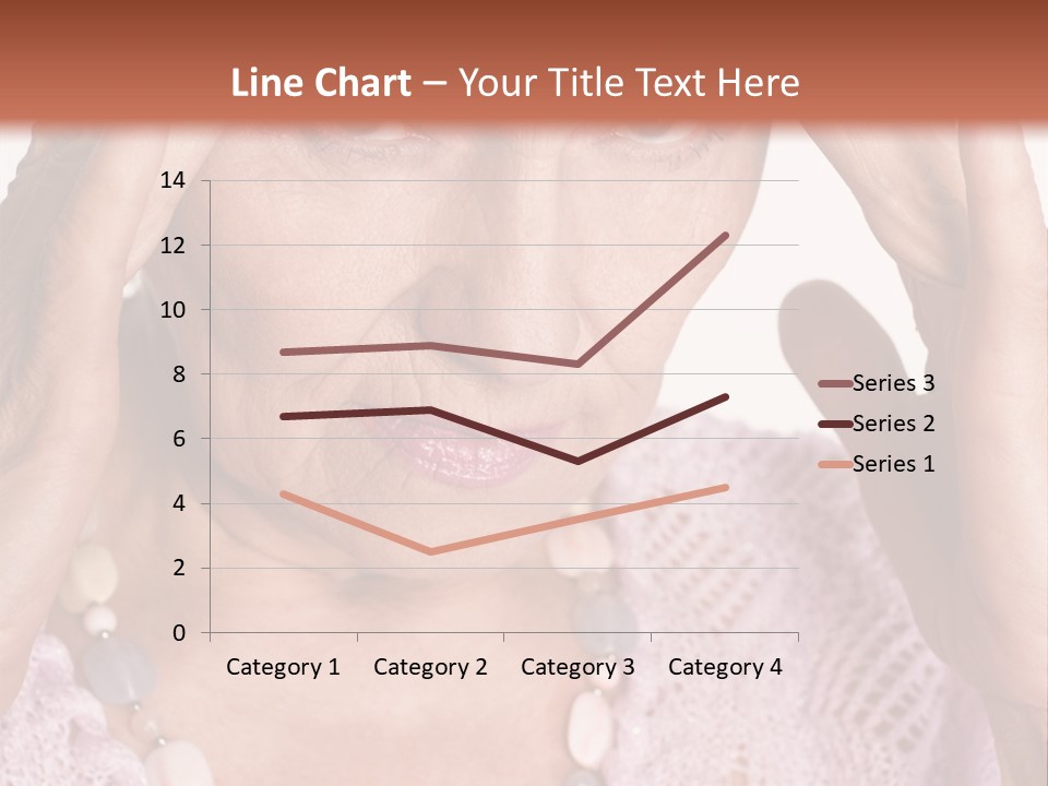 Caucasian Female Beautiful PowerPoint Template