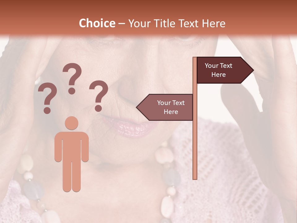 Caucasian Female Beautiful PowerPoint Template