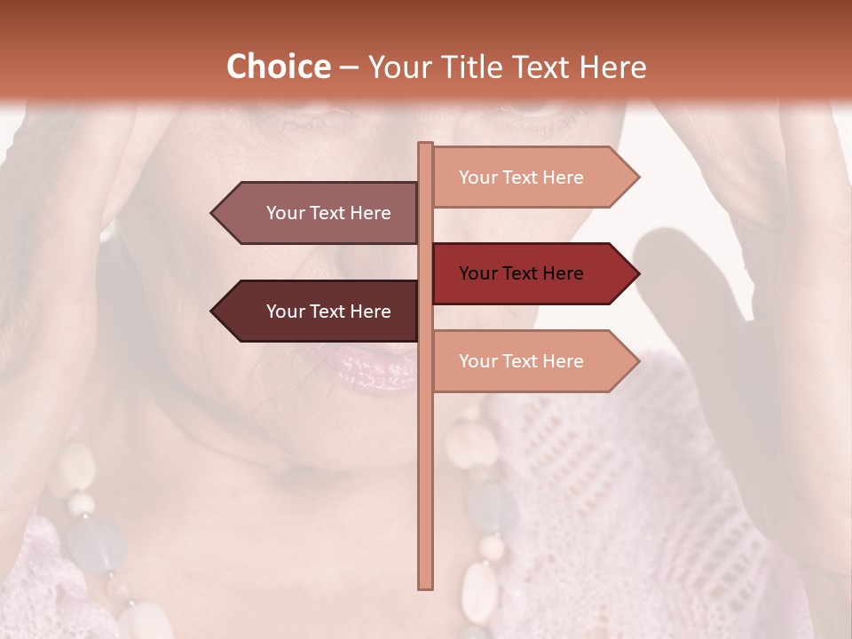 Caucasian Female Beautiful PowerPoint Template