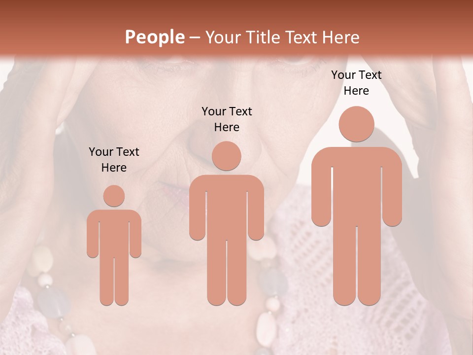 Caucasian Female Beautiful PowerPoint Template