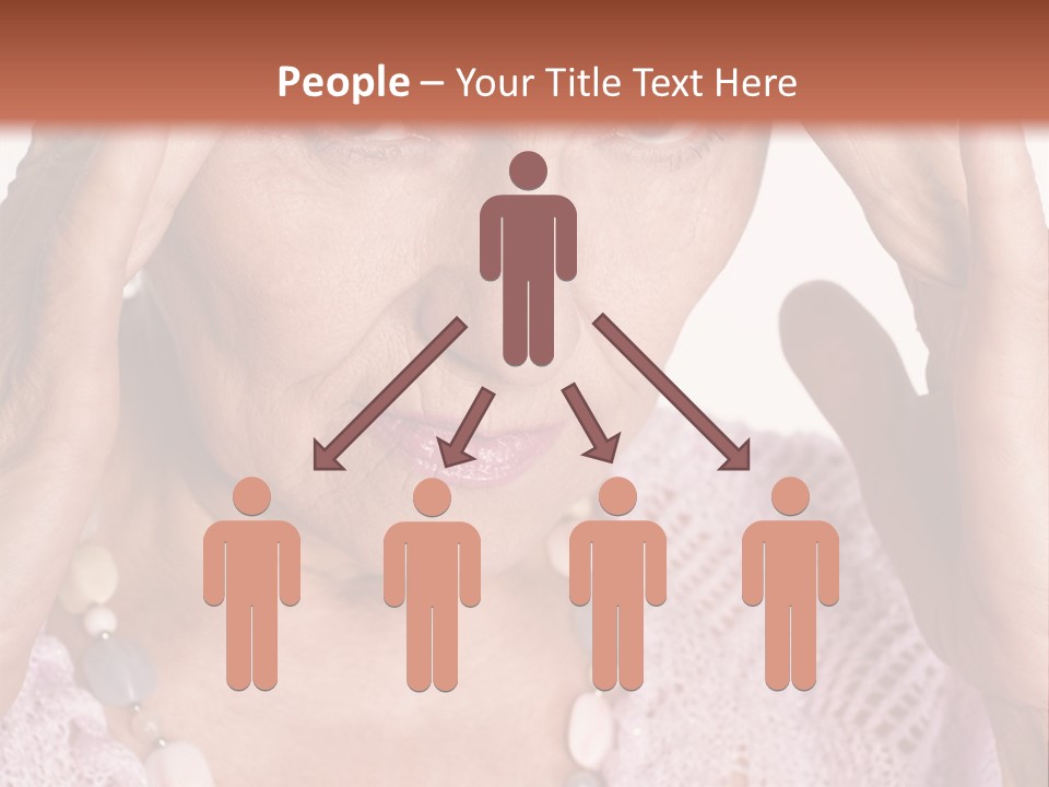 Caucasian Female Beautiful PowerPoint Template