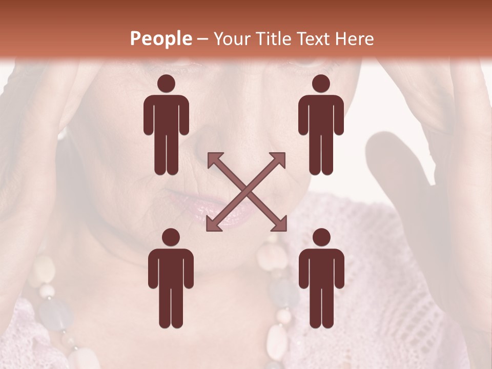 Caucasian Female Beautiful PowerPoint Template