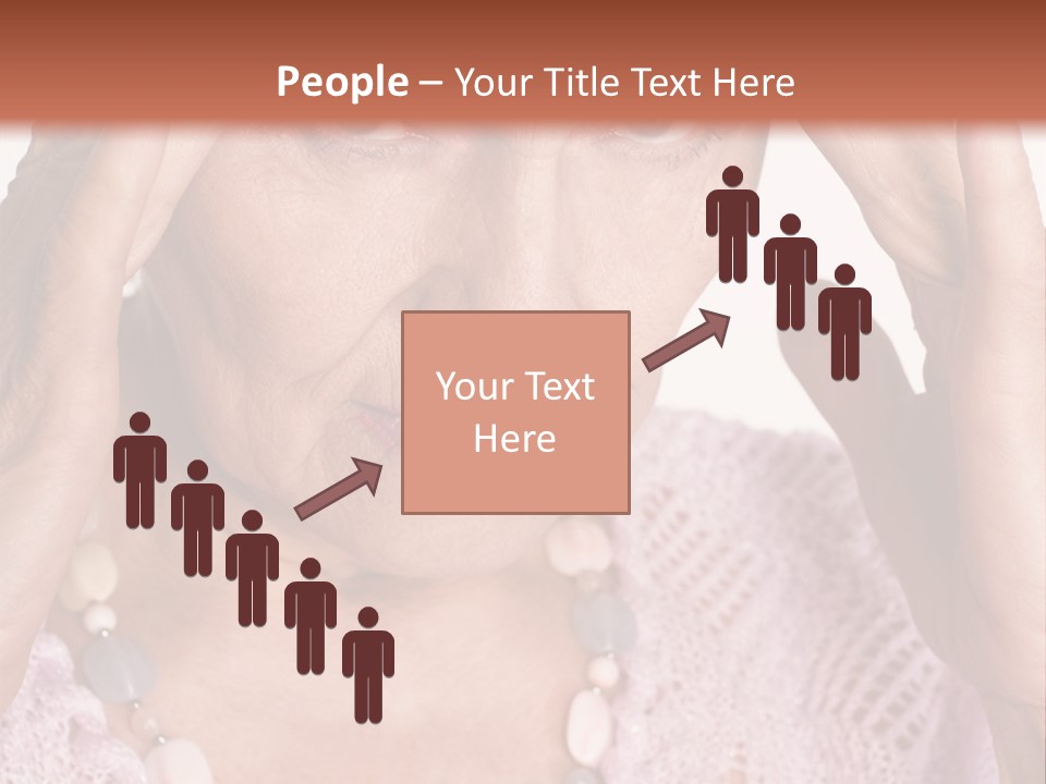 Caucasian Female Beautiful PowerPoint Template