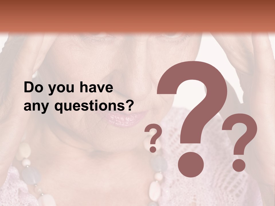 Caucasian Female Beautiful PowerPoint Template