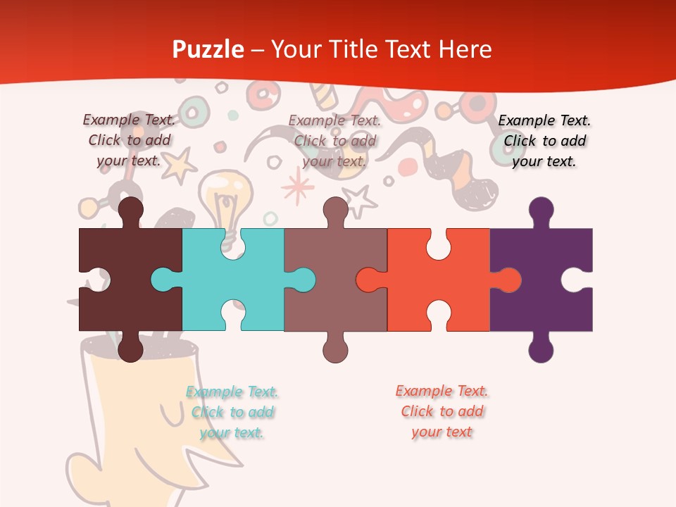 Character Lightbulb Social PowerPoint Template