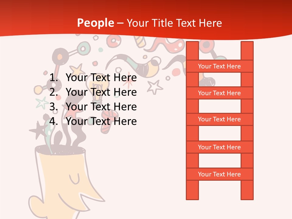 Character Lightbulb Social PowerPoint Template
