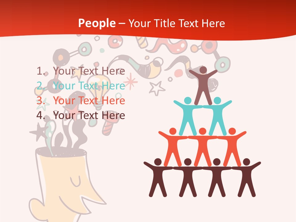 Character Lightbulb Social PowerPoint Template