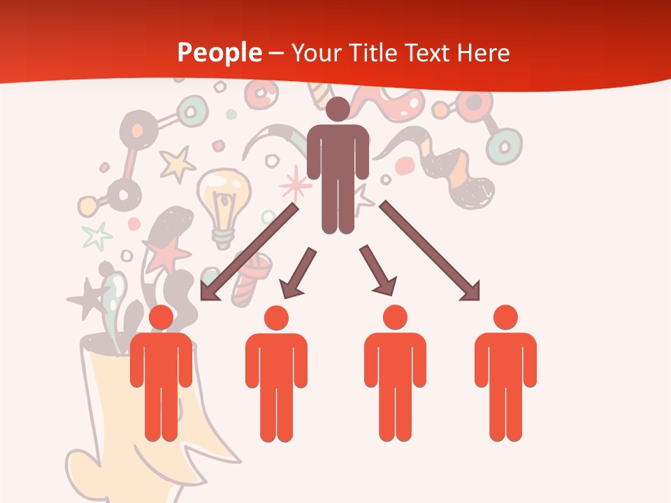 Character Lightbulb Social PowerPoint Template