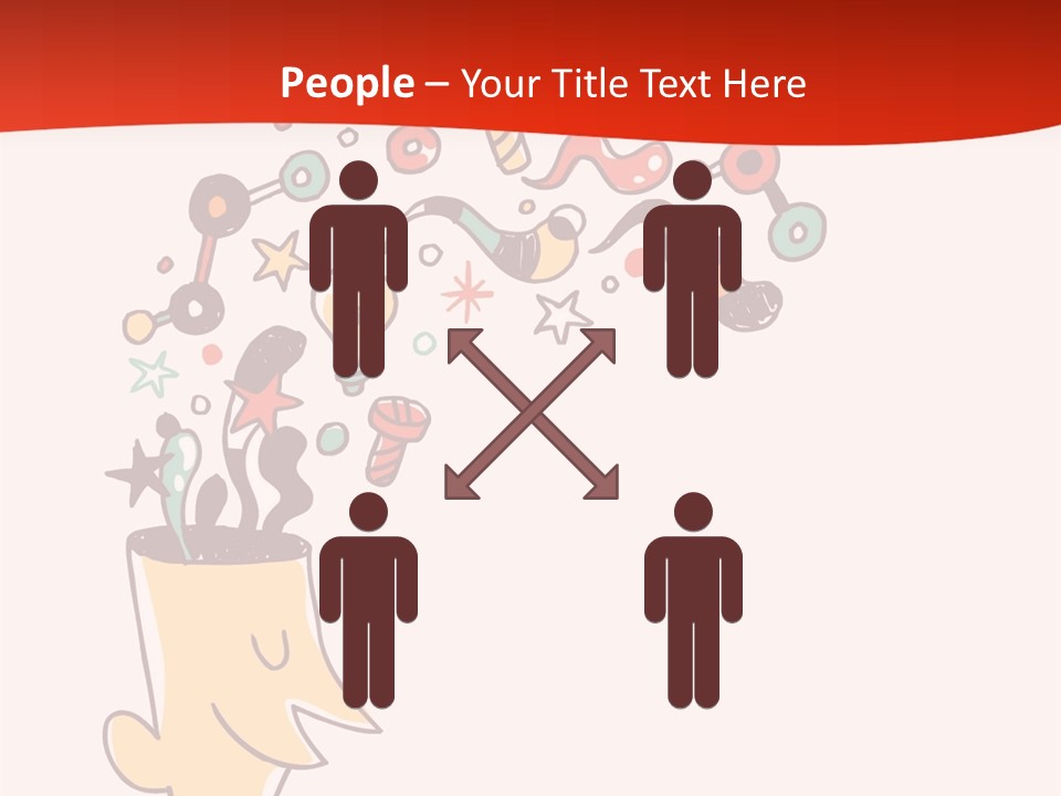 Character Lightbulb Social PowerPoint Template