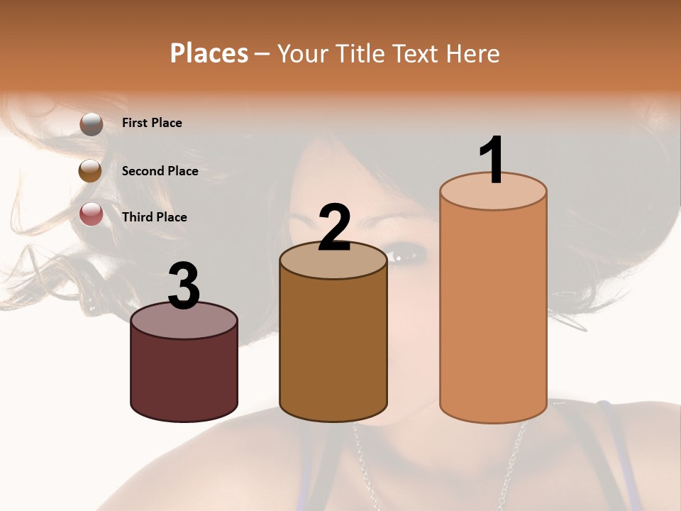 Portrait Young Hair PowerPoint Template