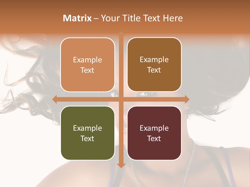 Portrait Young Hair PowerPoint Template