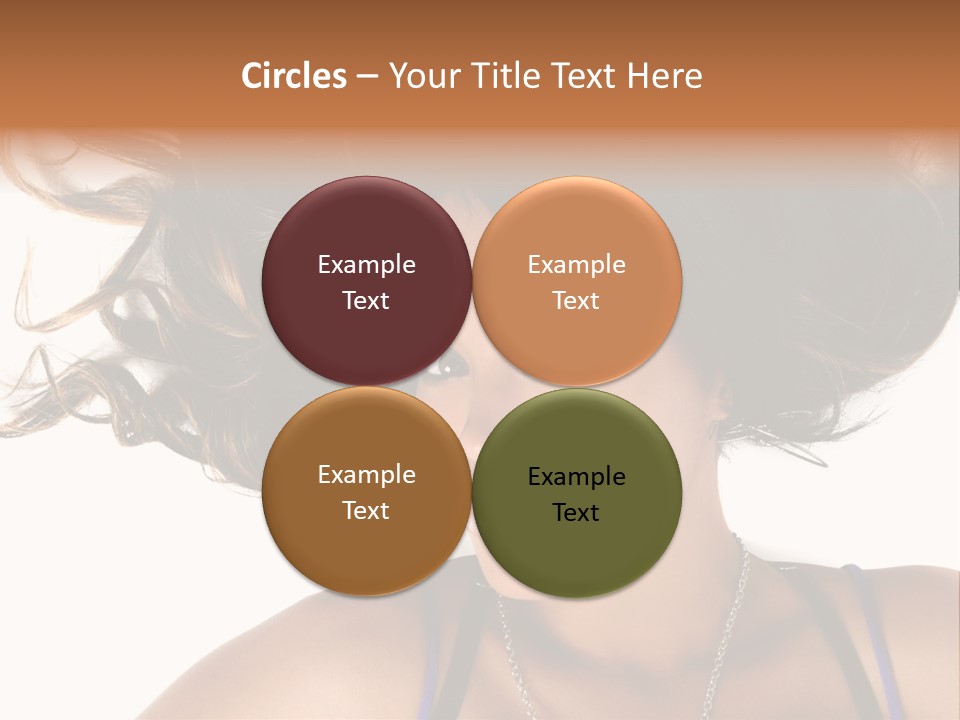 Portrait Young Hair PowerPoint Template